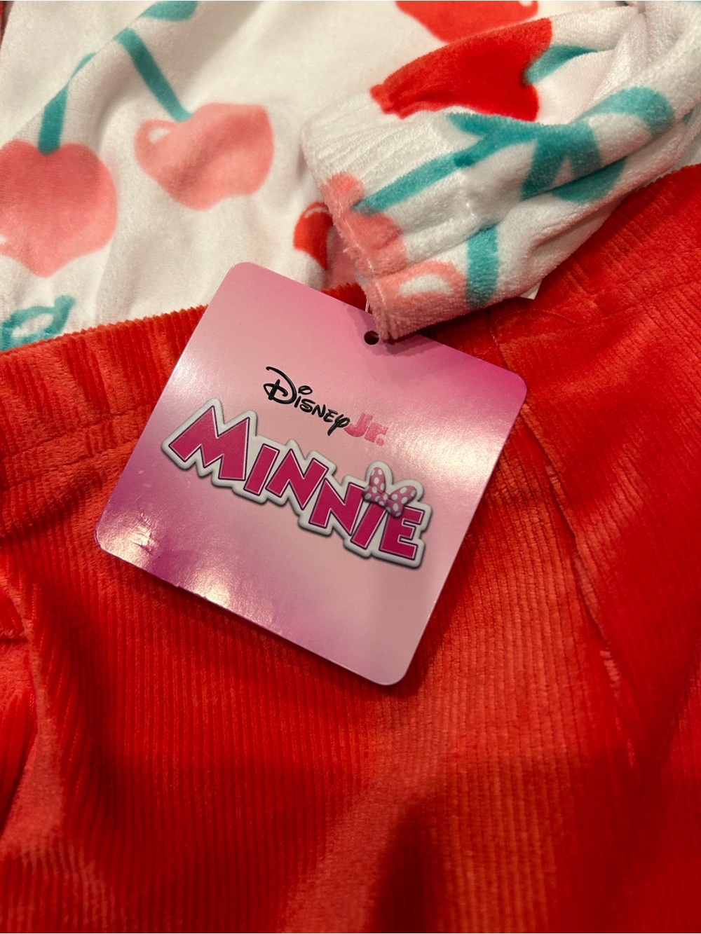 Disney Minnie Mouse Velour Set 2T NWT Red Cozy Outfit Gift - Picture 8 of 8
